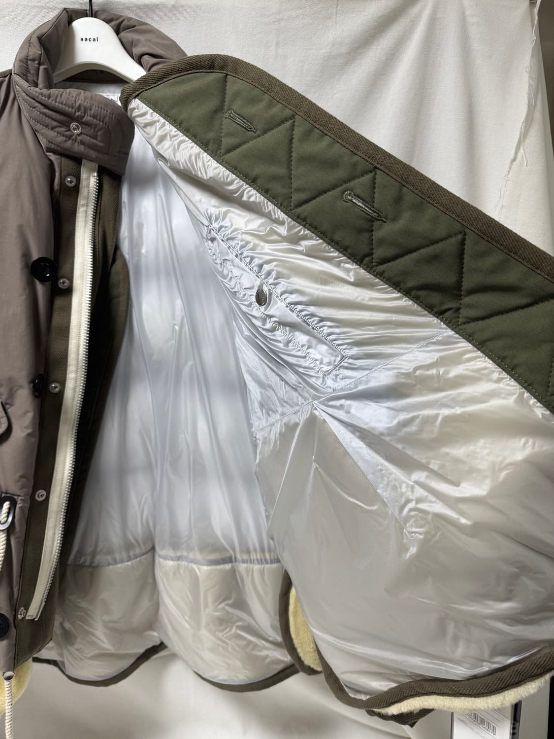 사카이 플리스 레이어드 패딩 블루종 상품이미지9