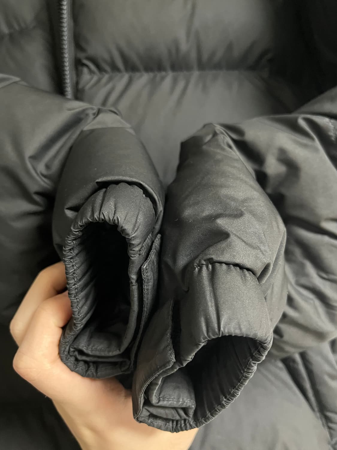 노스페이스 눕시 1992 블랙 100/L 패딩 (3회착) 상품이미지4