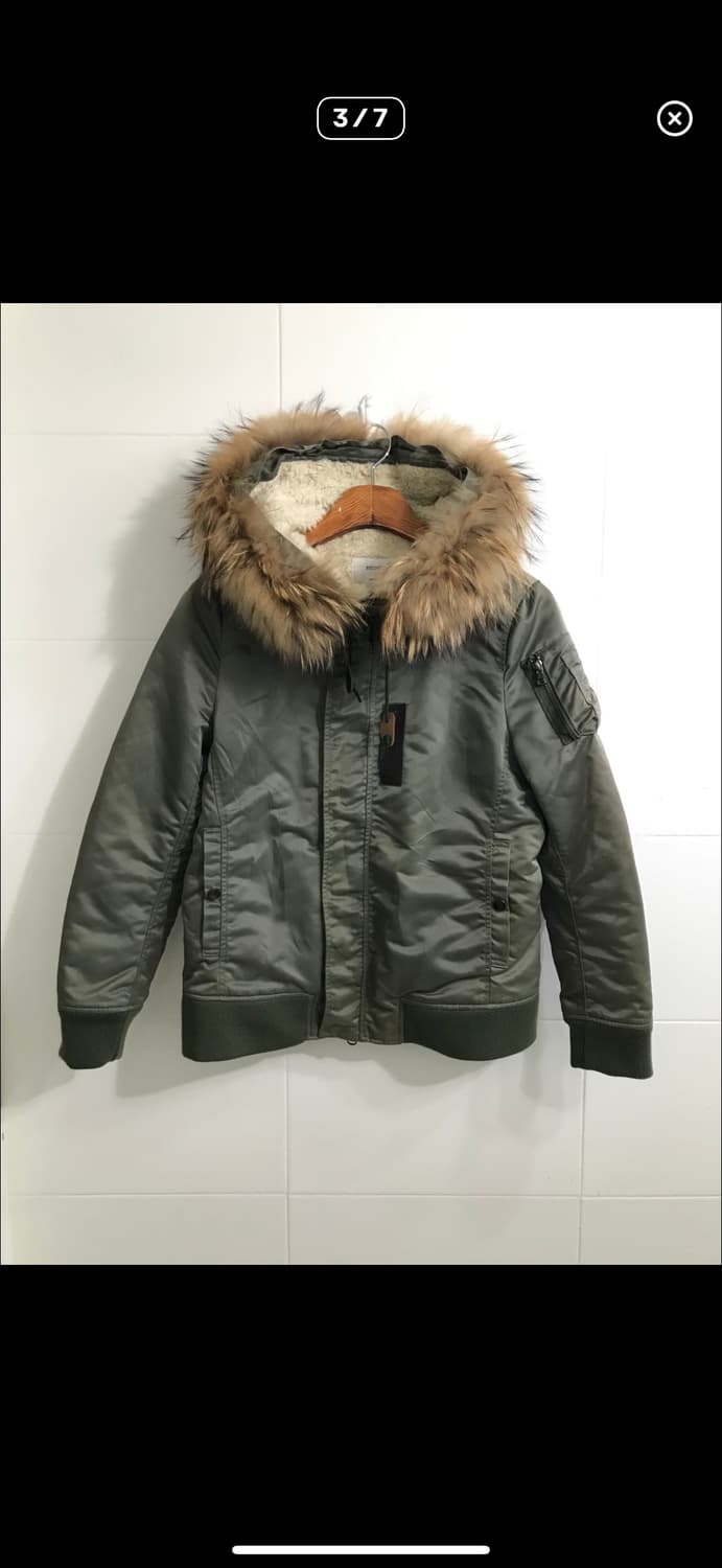 STUDIOUS 재팬 크롭 하이넥 퍼 MA-1 자켓 상품이미지3