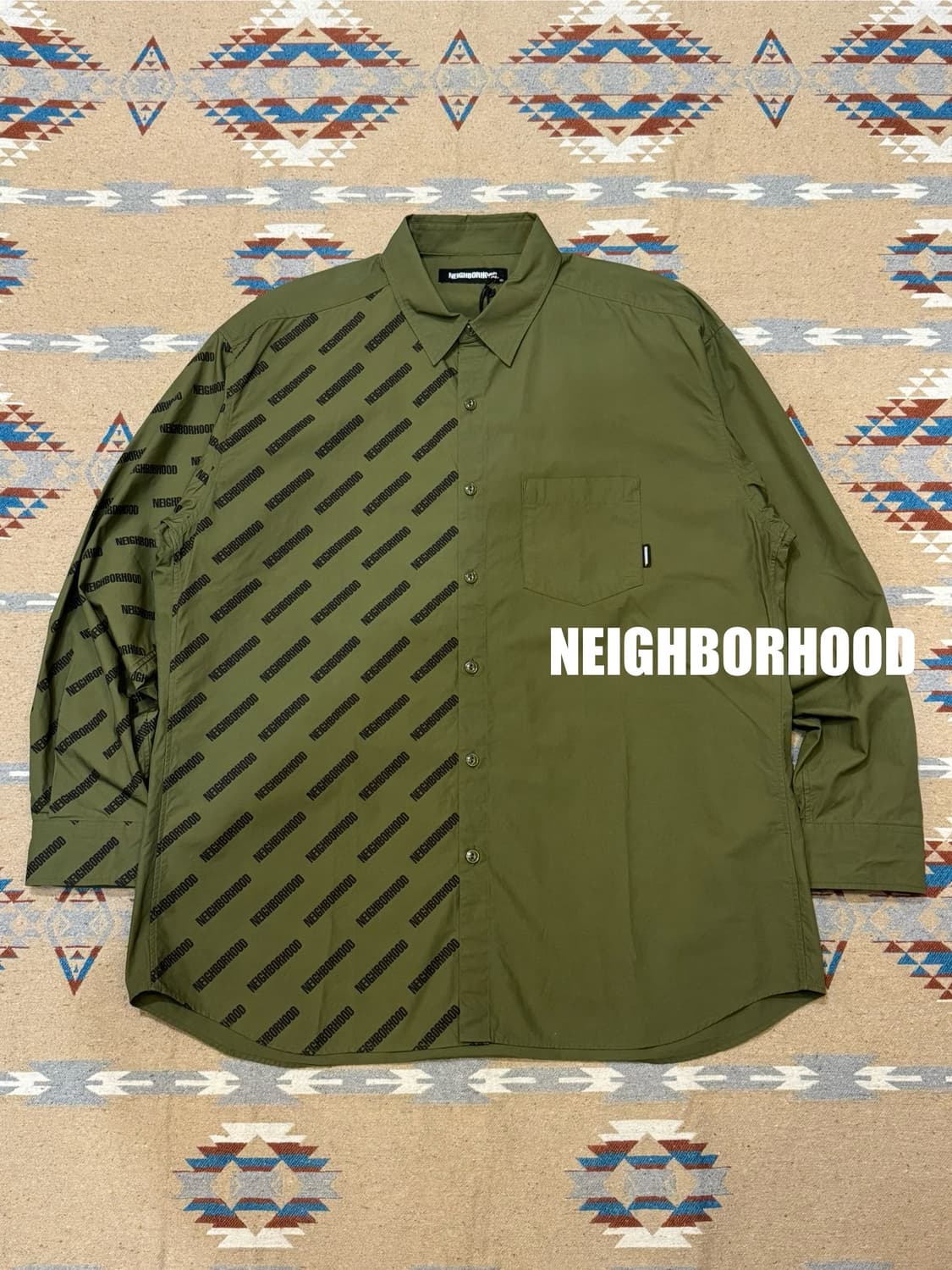 🖤연말할인🖤 [L] 네이버후드 2 FACE C-셔츠 카키 상품이미지1