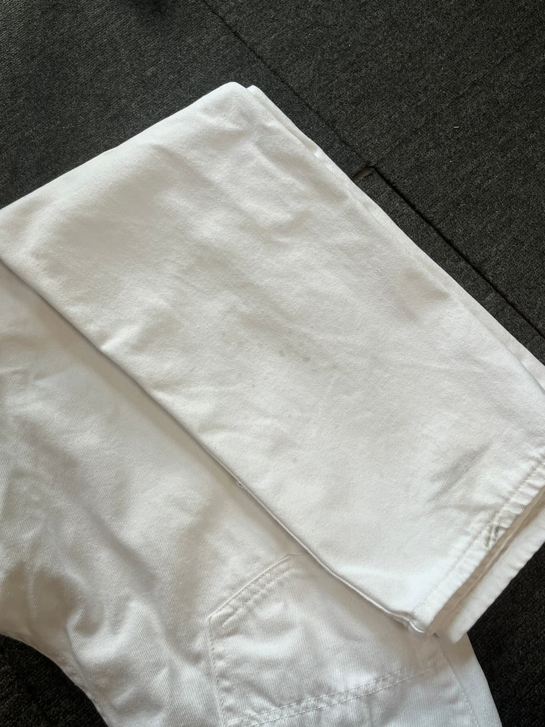 80s Polo Authentic Dungarees White Denim 상품이미지10