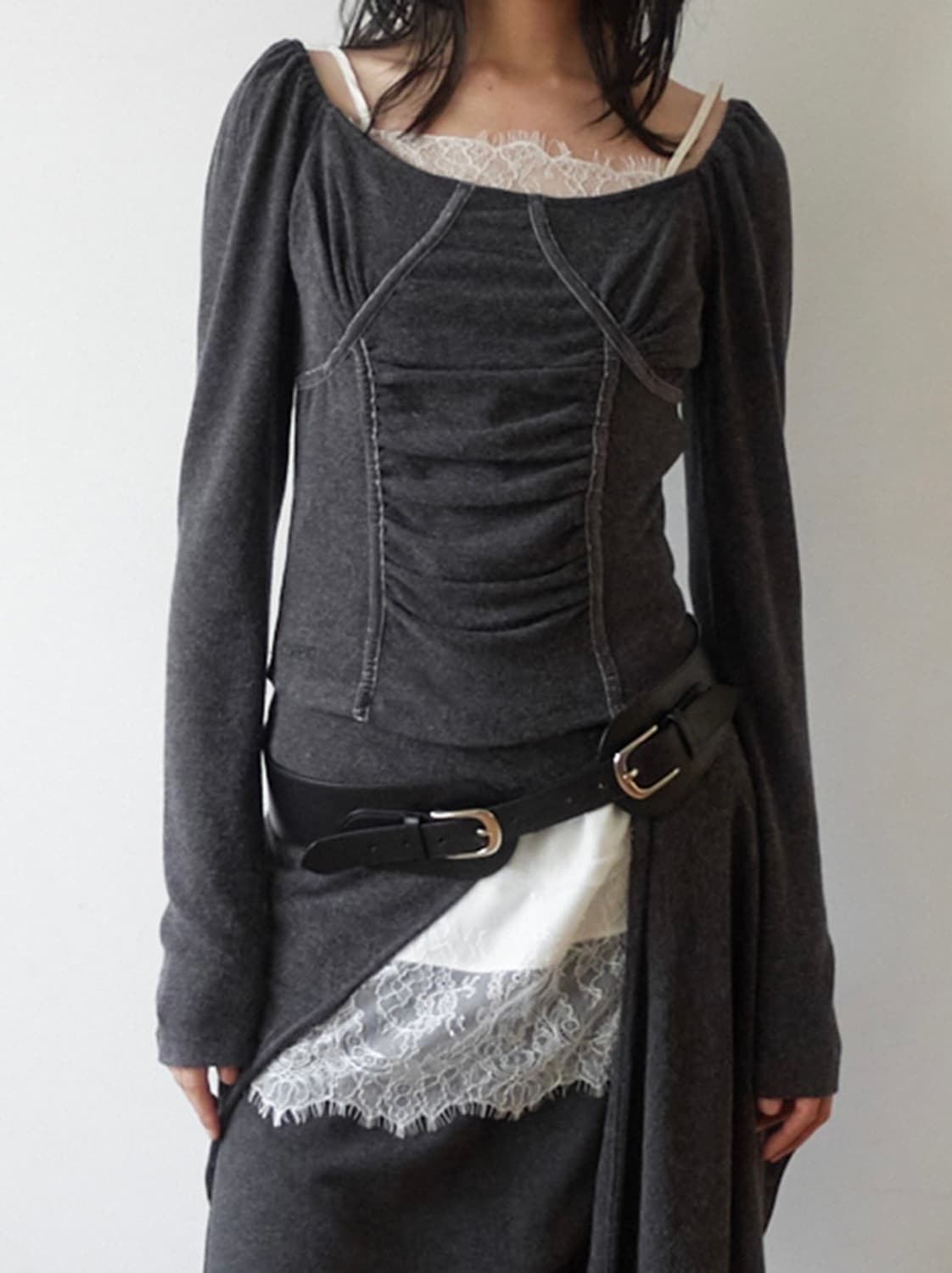 RUCHED SHIRRING TOP 상품이미지2
