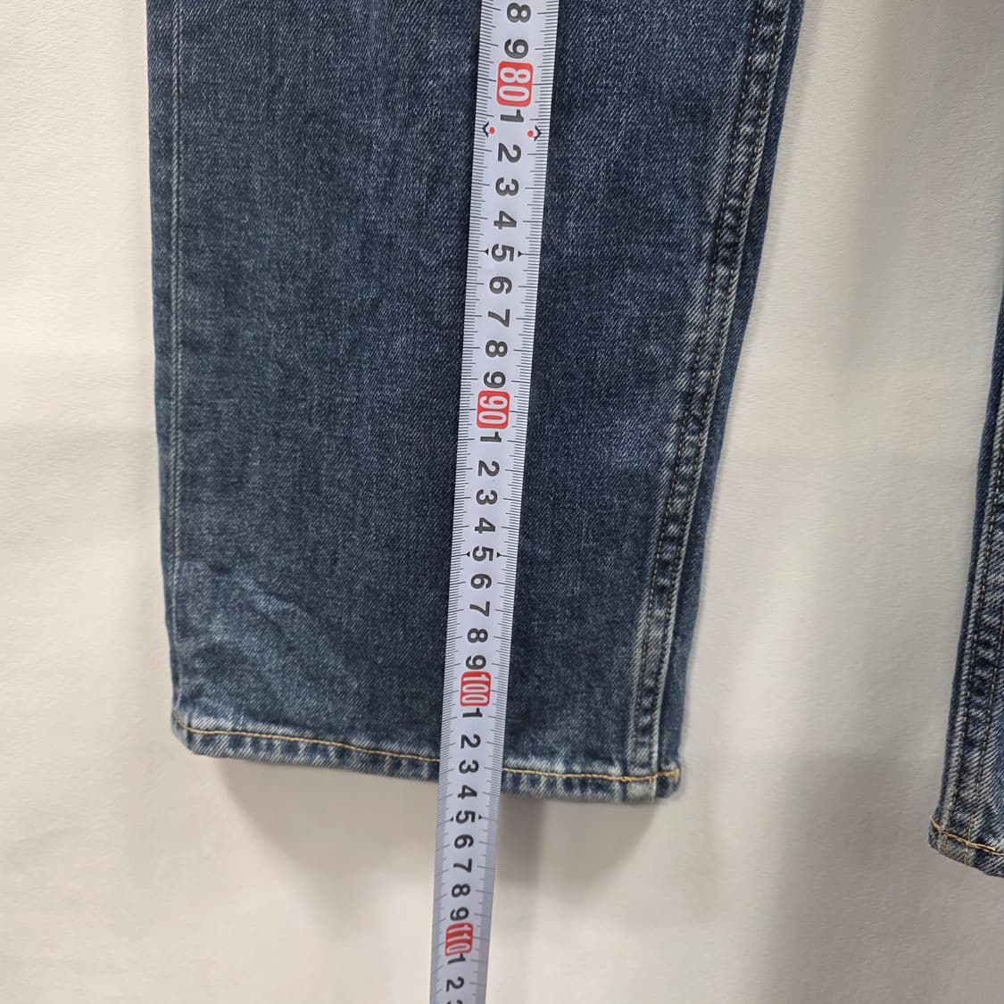1136 캘빈클라인 다크 데님 와이드 청바지 26 상품이미지7