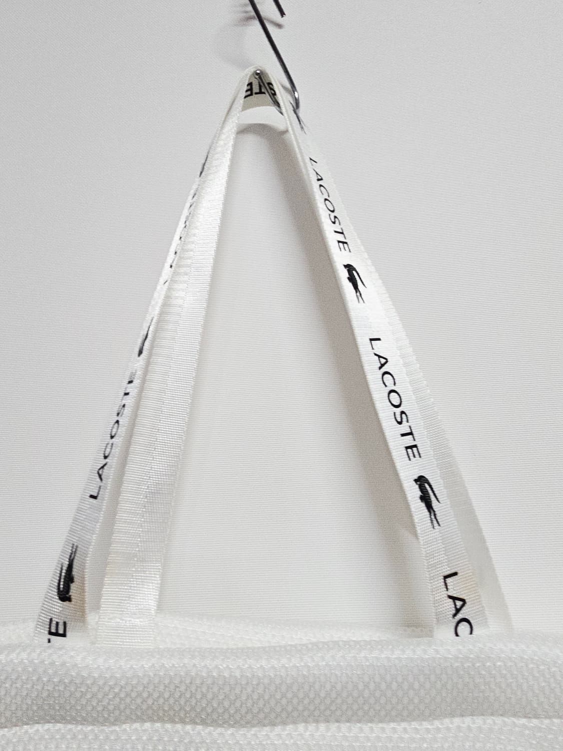 라코스테 흰색 매쉬백 쇼퍼백 토트백 상품이미지3