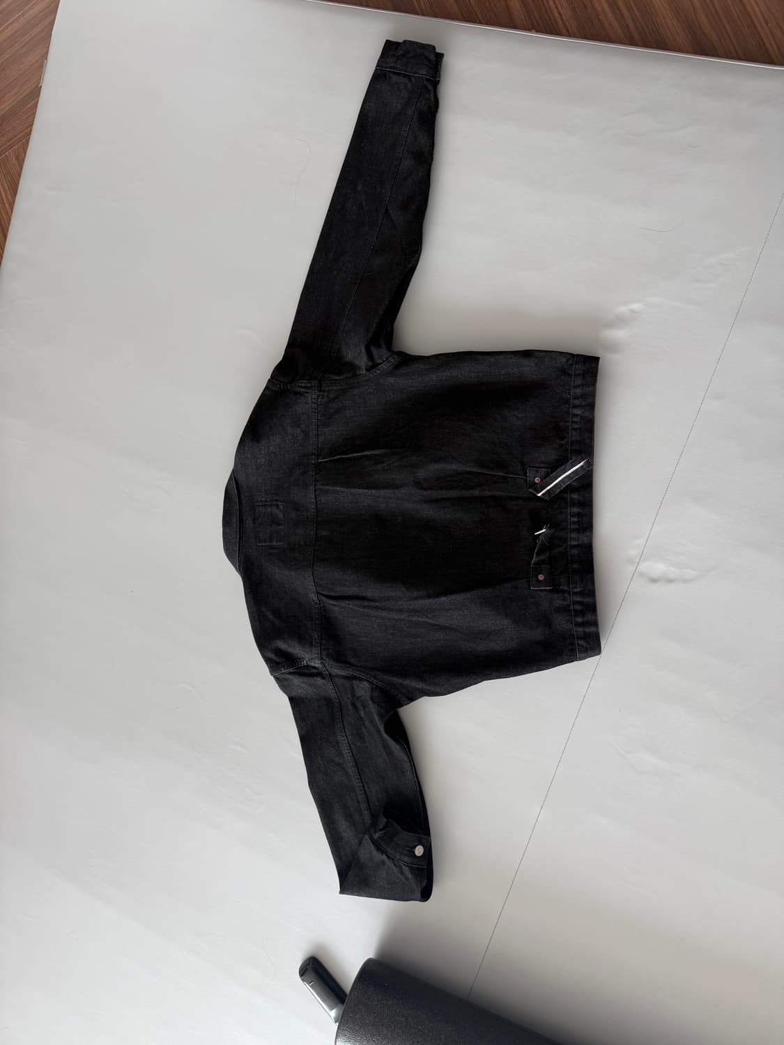 아웃스탠딩 1세대 셀비지 블랙데님자켓 L 상품이미지3