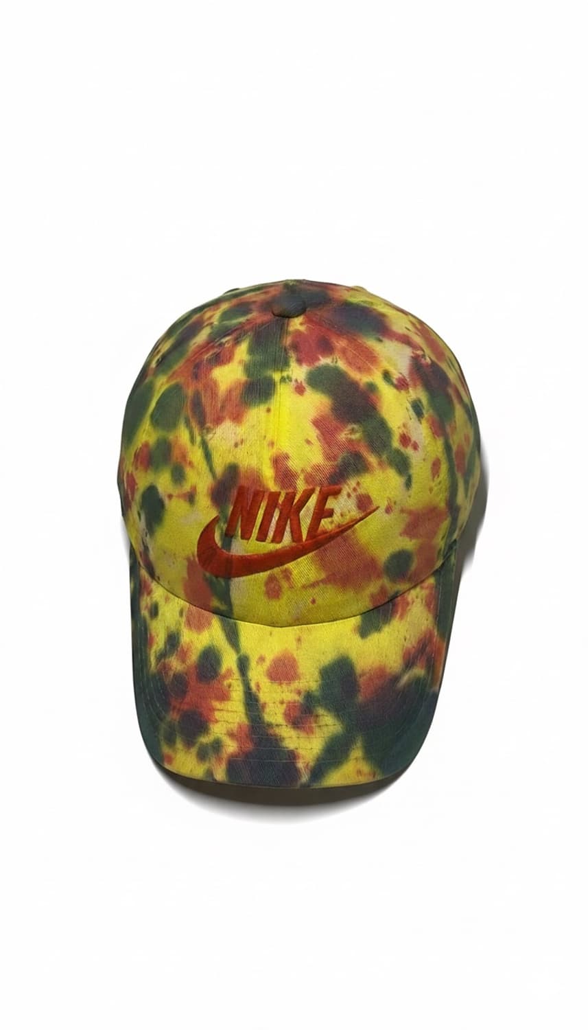 나이키 초레어 빈티지 커스텀 타이다이 노랑/초록/레드 봄의폭발 볼캡 모자 상품이미지4