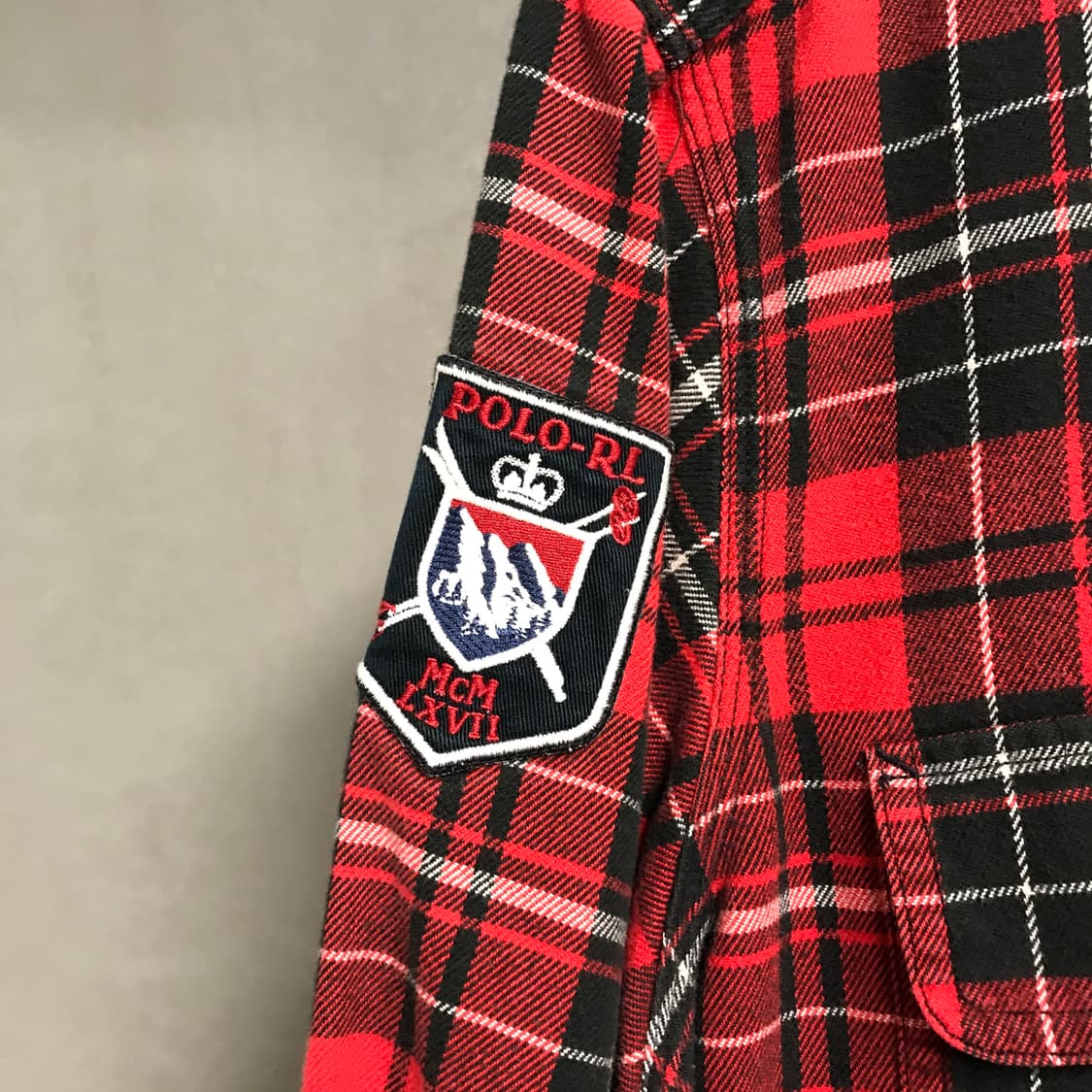 폴로 랄프로렌 체크 셔츠 레드 L 상품이미지4