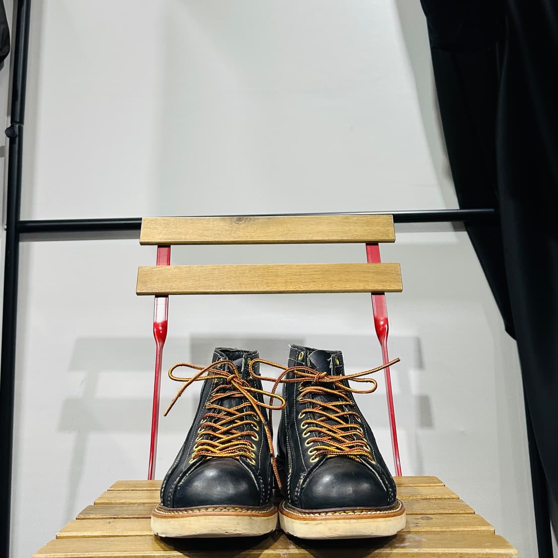 US8.5 265) 쏘로굿 워커 남성 남자 워커 몽키 블랙 레더 상품이미지2