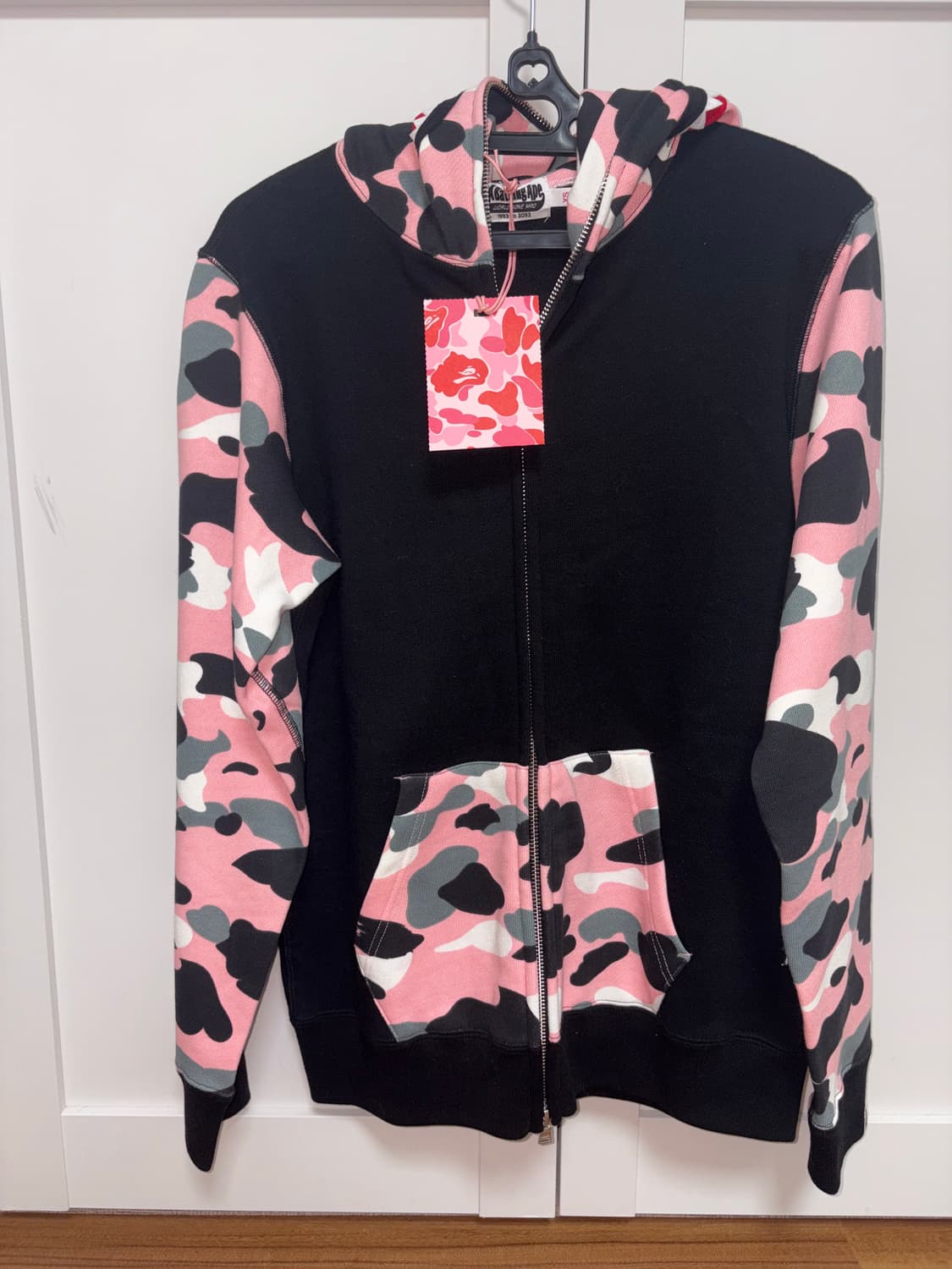 여성 Bape 베이프 멀티카모 핑크 후드집업 xs 상품이미지1