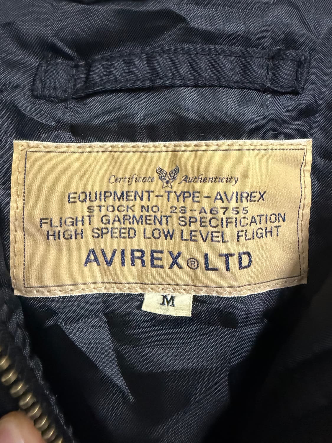 아비렉스 플라이트 봄버 자켓 상품이미지3