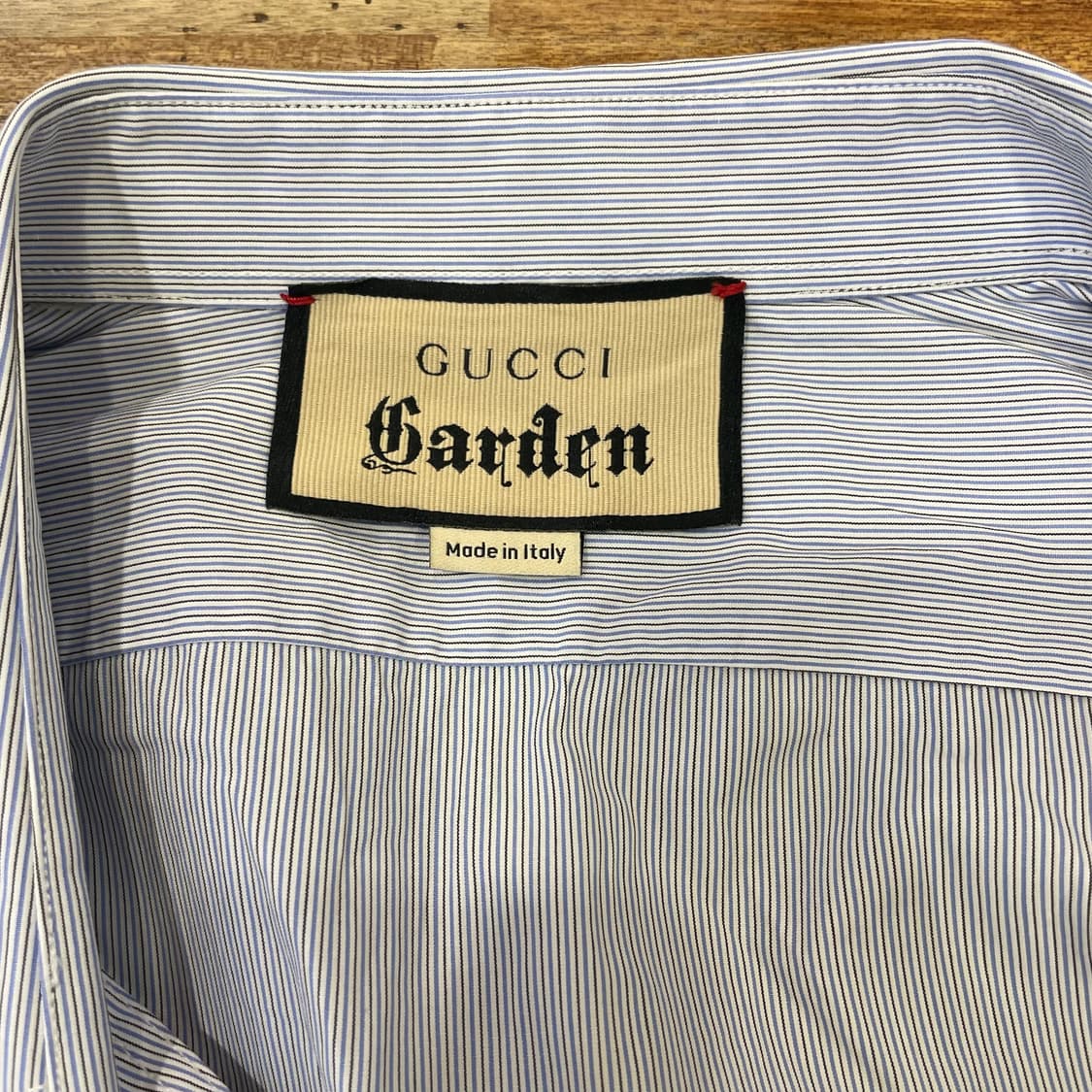 구찌 스트라이프 가든 로고 포켓 셔츠 상품이미지7
