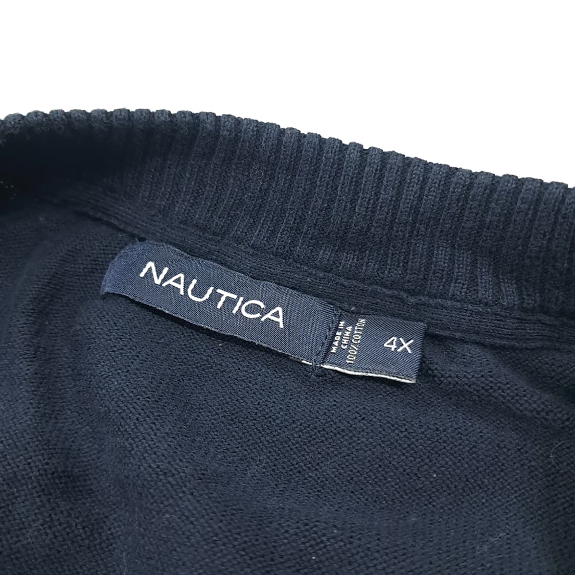 CL132 4XL 노티카 슈퍼 빅사이즈 100% 코튼 아가일 패턴 브이 상품이미지5