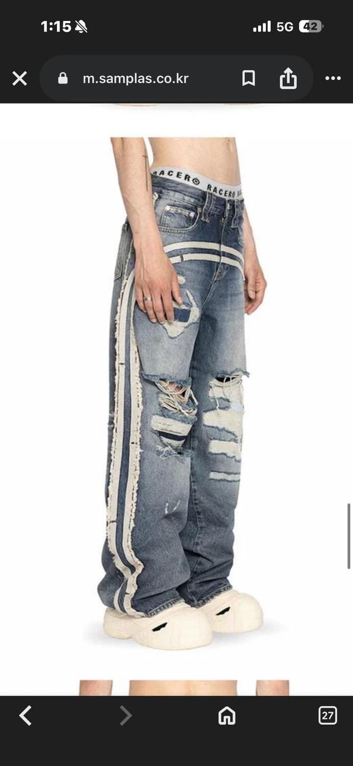 레이서월드와이드 청바지 상품이미지2