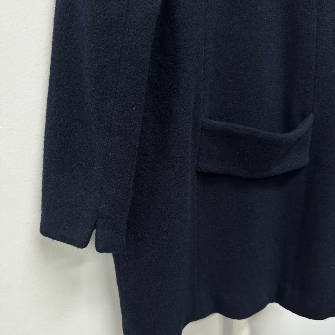 프레드페리 보아퍼 카라 울 앙고라 코트 상품이미지7