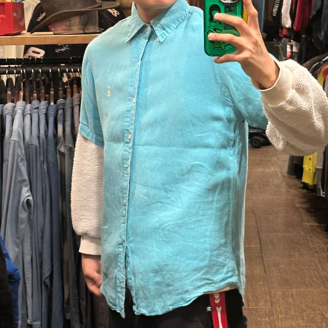 [HI] 폴로 랄프로렌 반팔셔츠 스카이블루 상품이미지3