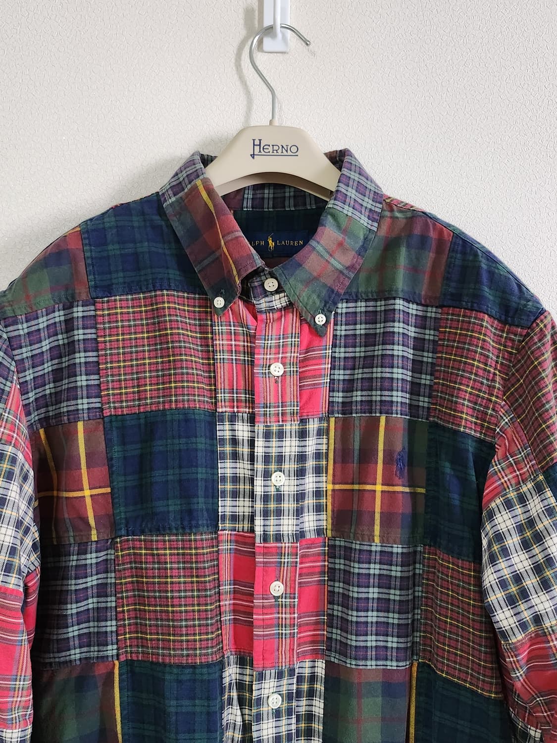 폴로랄프로렌 패치워크셔츠 (L 상품이미지1