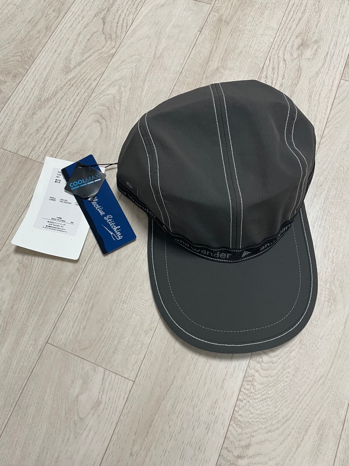 (새상품) 앤드원더 JQ 테이프캡 그레이 상품이미지1