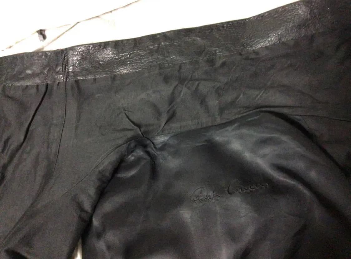 릭오웬스 하이넥 레더자켓 42 상품이미지4