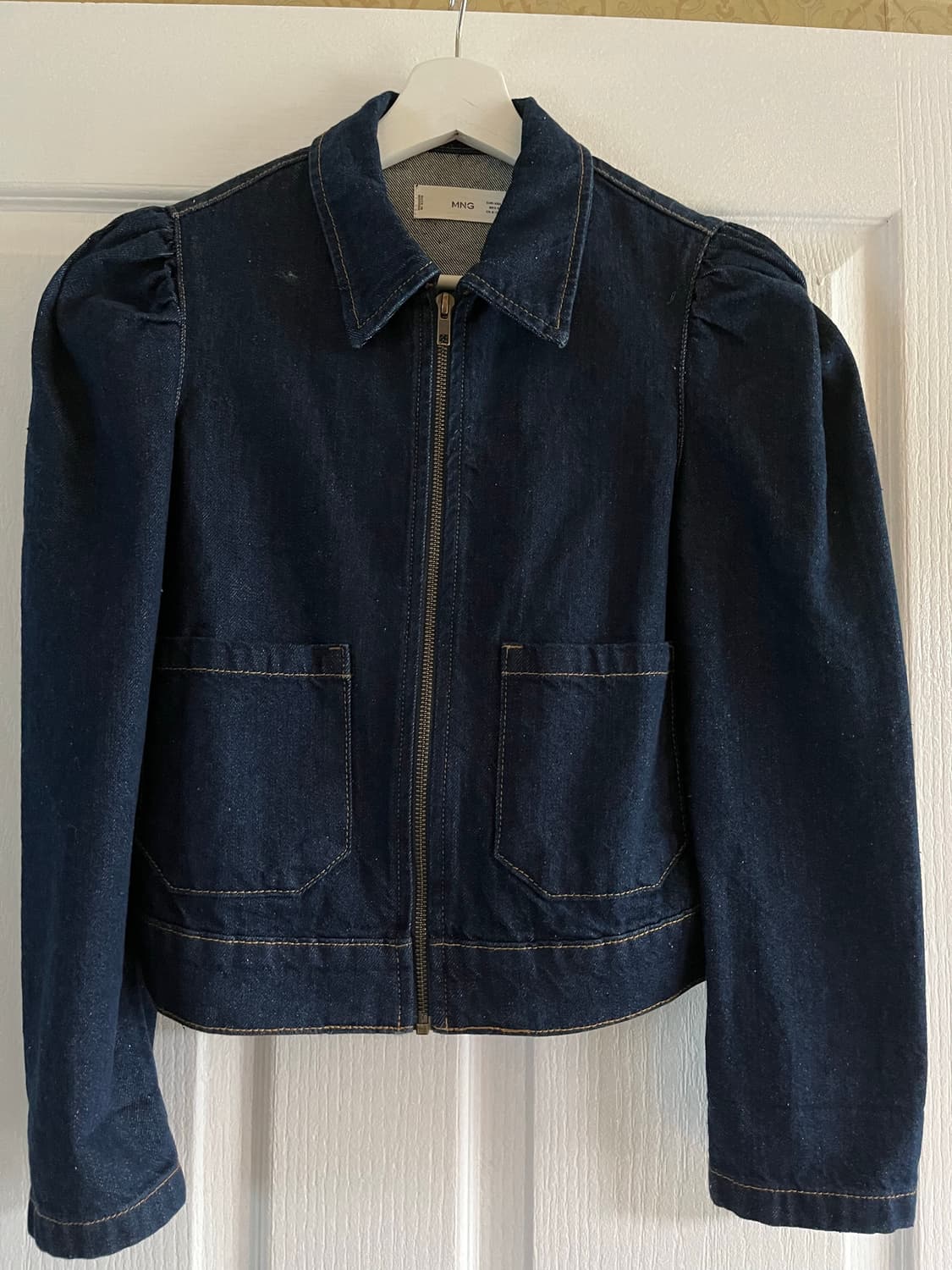 MANGO 데님 셋업(지퍼재킷/벨트스커트) 상품이미지1