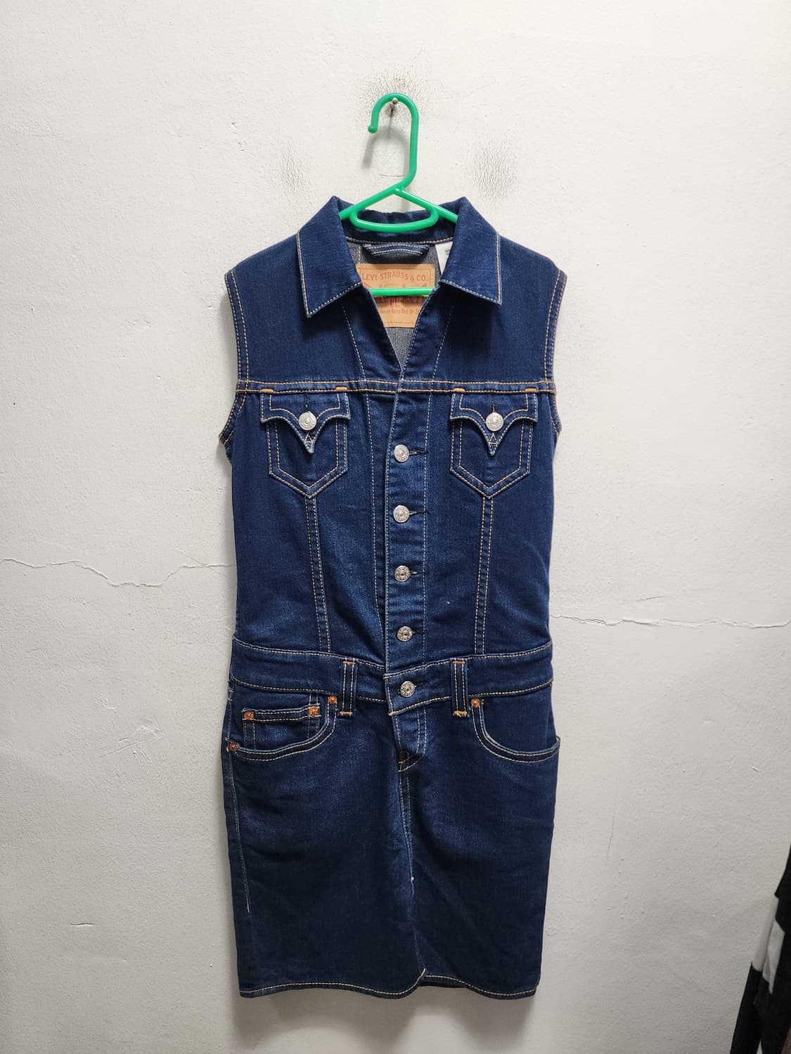 리바이스 TYPE1 데님 민소매 원피스 상품이미지1