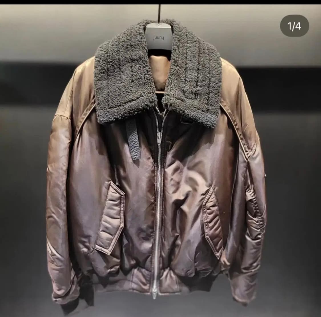 준지 juun.j 브라운 마원 무스탕(Ma-1 무스탕) 48 상품이미지1