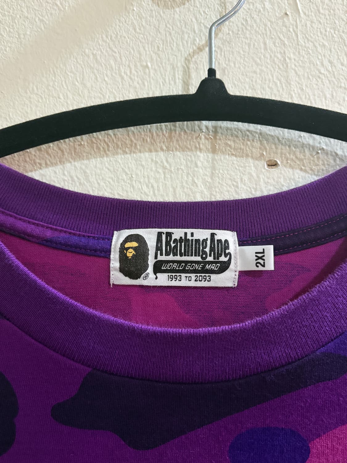 BAPE 카모 샤크 티셔츠 2XL 상품이미지3