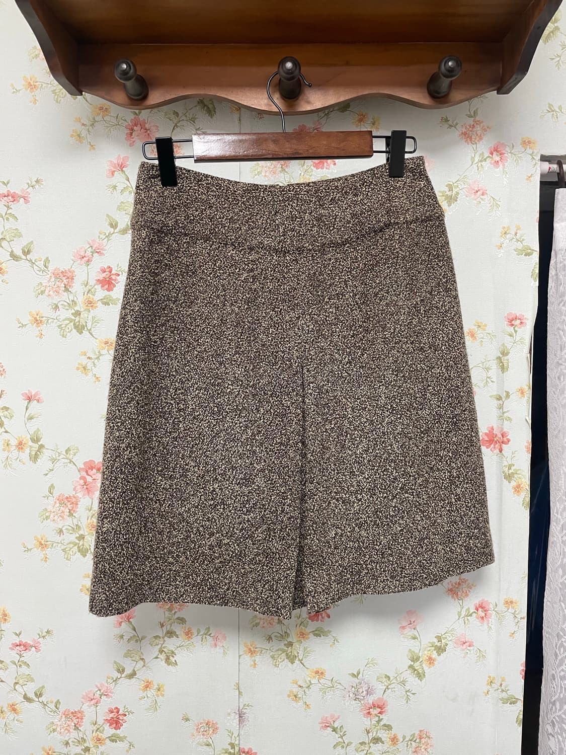 브라운 트위드 미니 스커트 상품이미지1