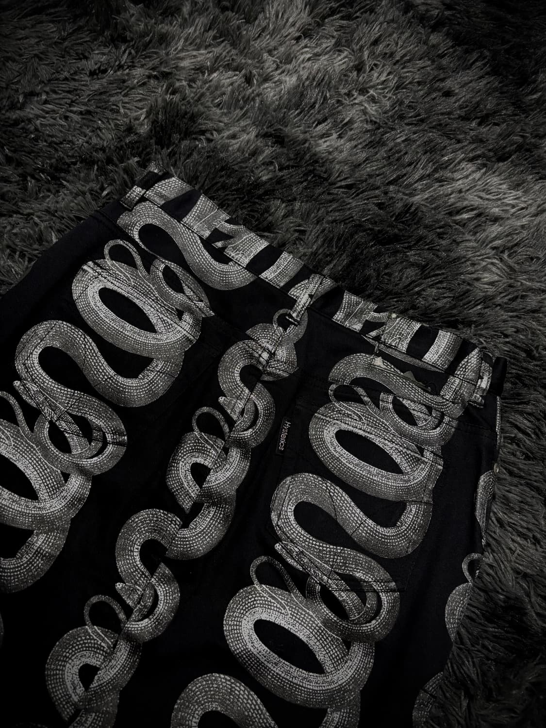 Hysteric Glamour 스네이크 패턴 옆절개 디테일 미디 스커트 상품이미지6