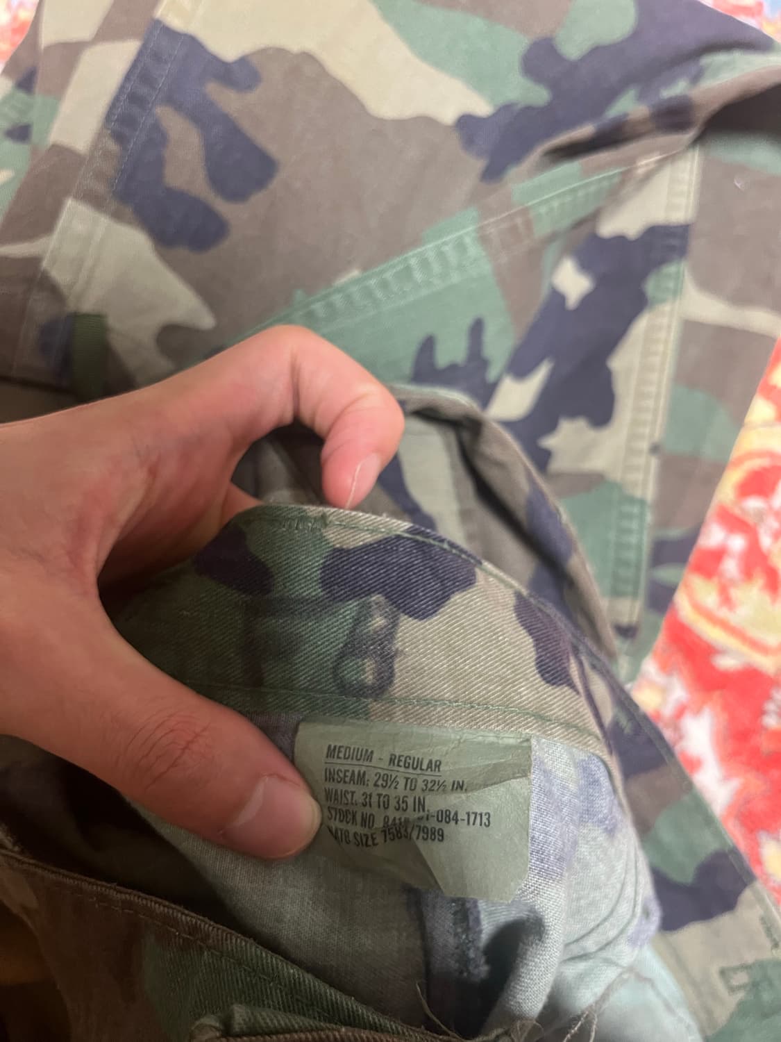 90s BDU camo pants (M-R) 상품이미지5