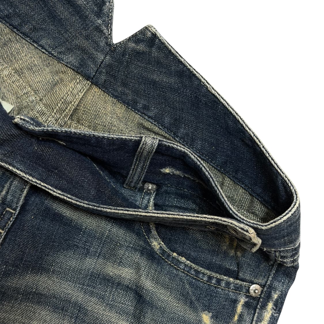 00s 디젤 로우라이즈 V컷 데님 팬츠 상품이미지4