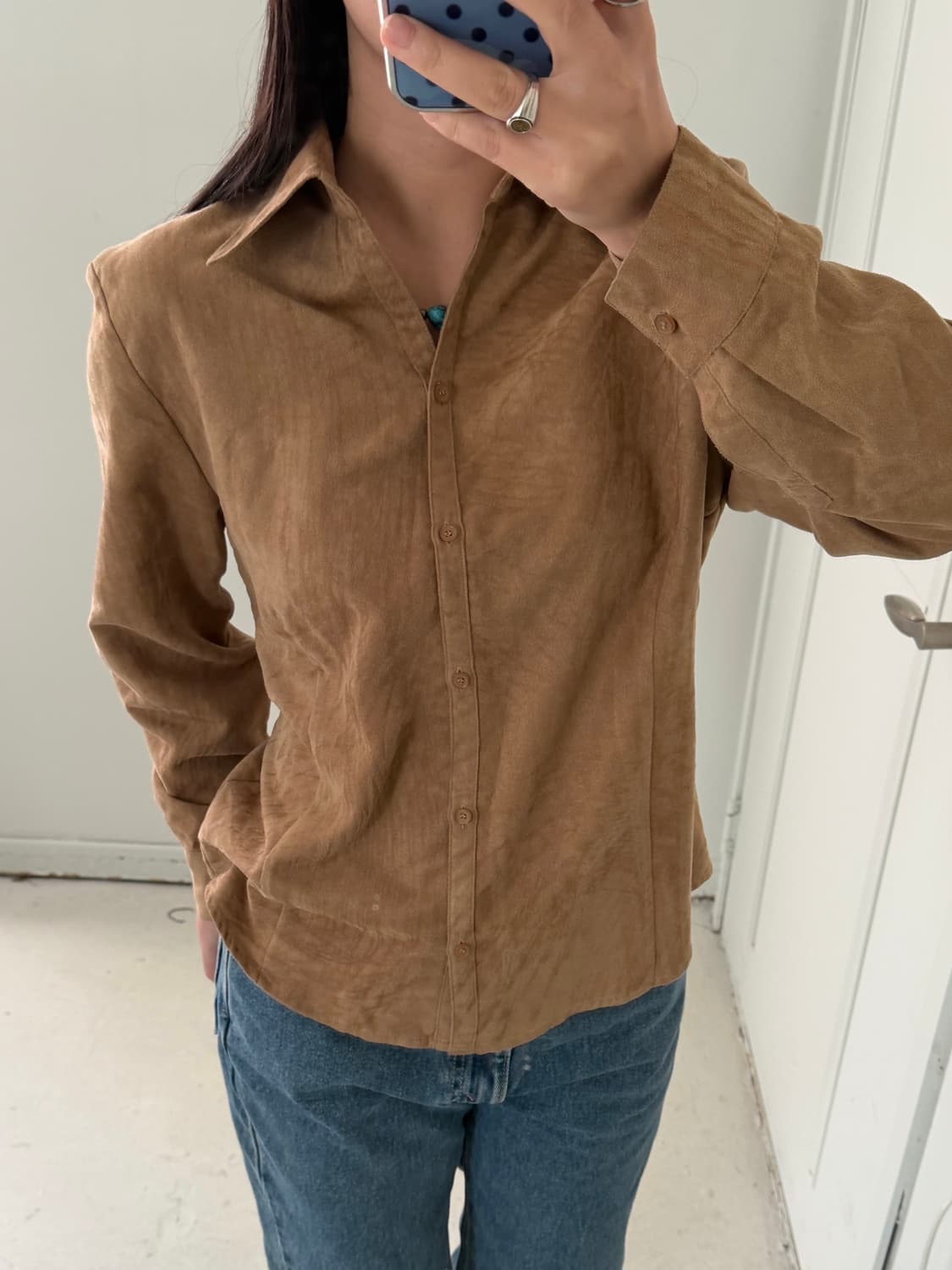 일본빈티지 웨스턴 스웨이드셔츠 상품이미지3