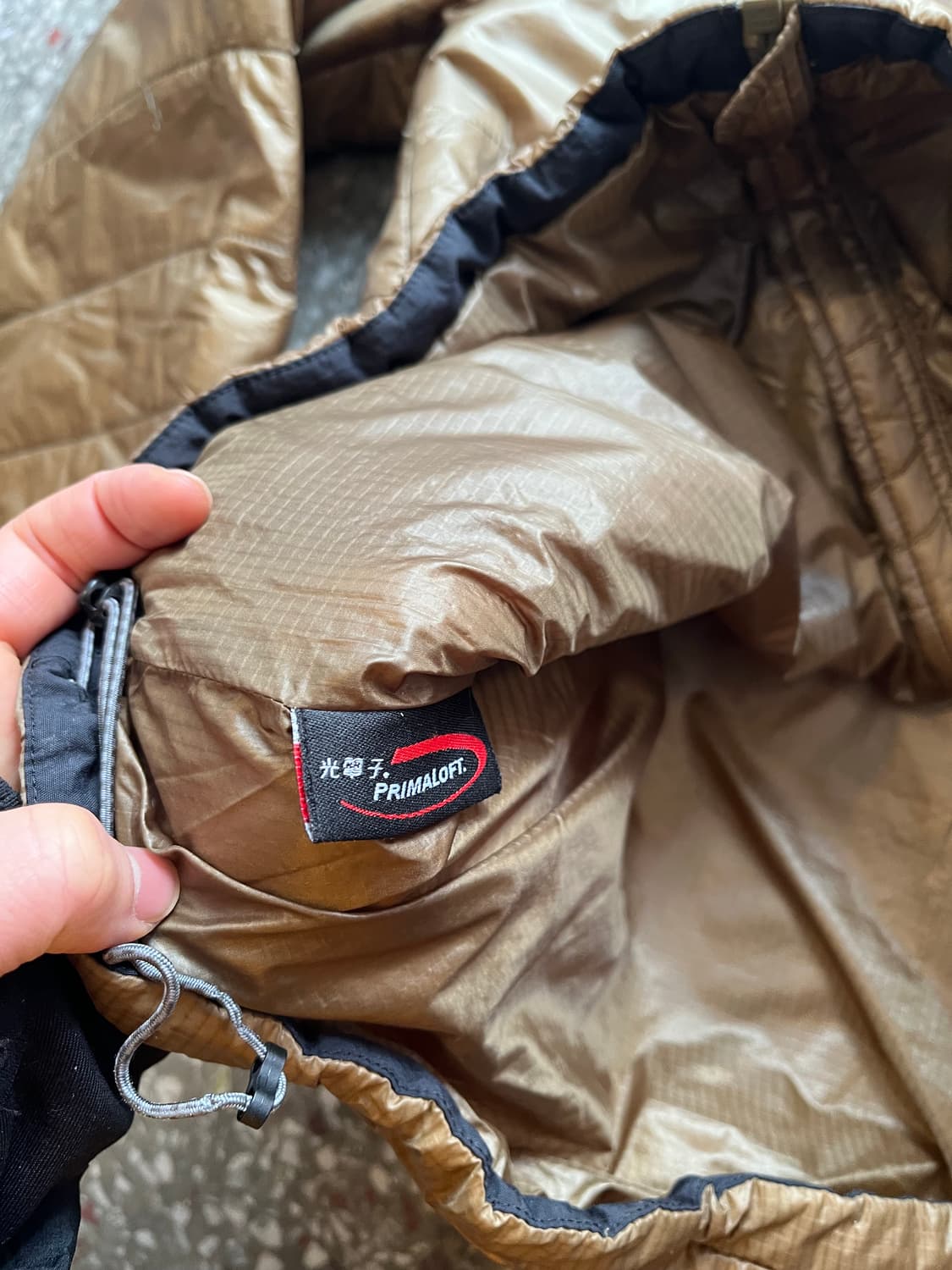 노스페이스 센터로고 브라운 경량패딩  상품이미지7