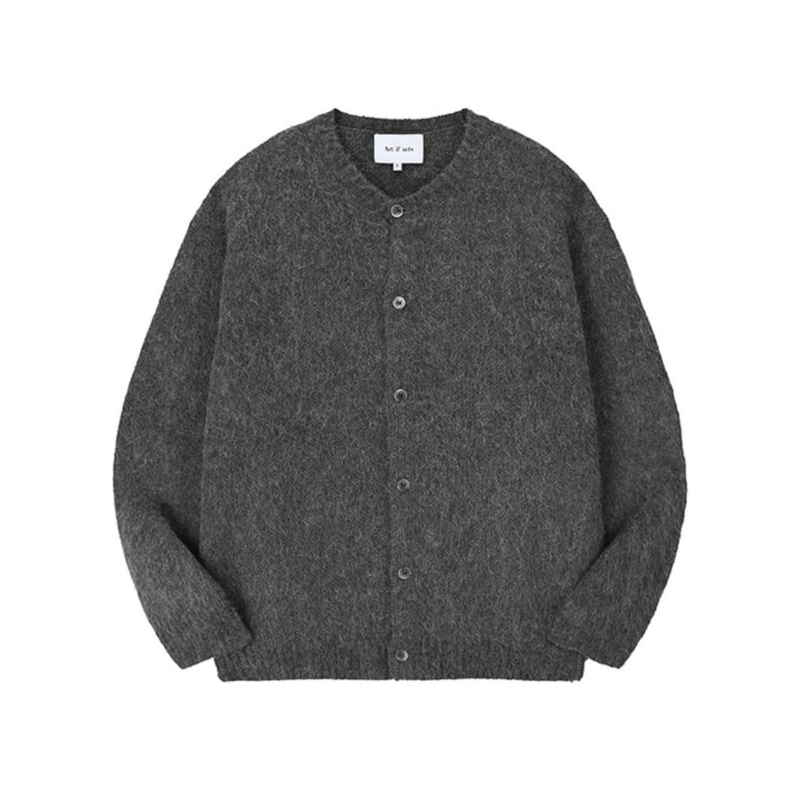 [새상품급] 아트이프액츠 모헤어 가디건 차콜 L 상품이미지1