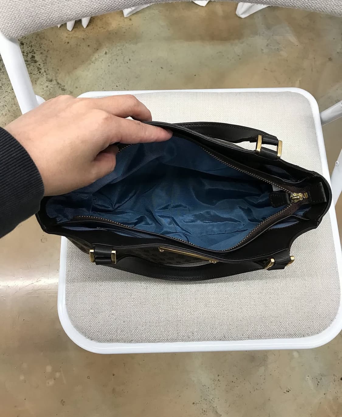 랑방 금장 토트백 가방 상품이미지6