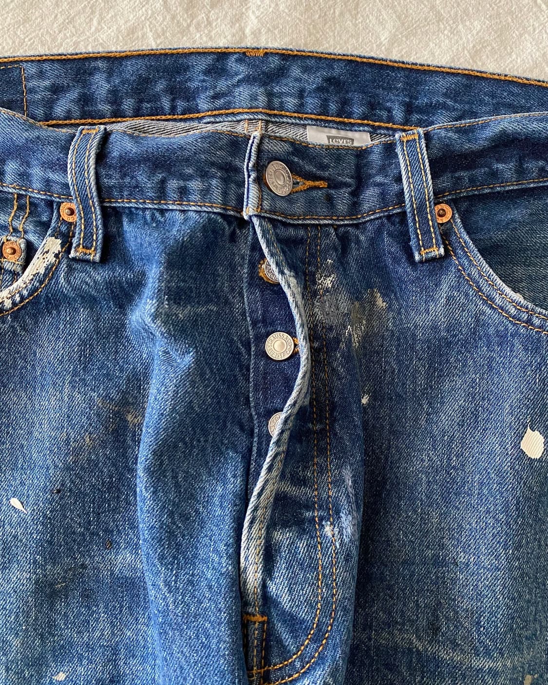 리바이스 501 페인팅 데님 팬츠 상품이미지4