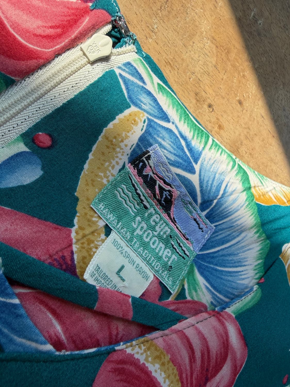 80s Reyn Spooner 하와이안 원피스 made in Hawaii 상품이미지7