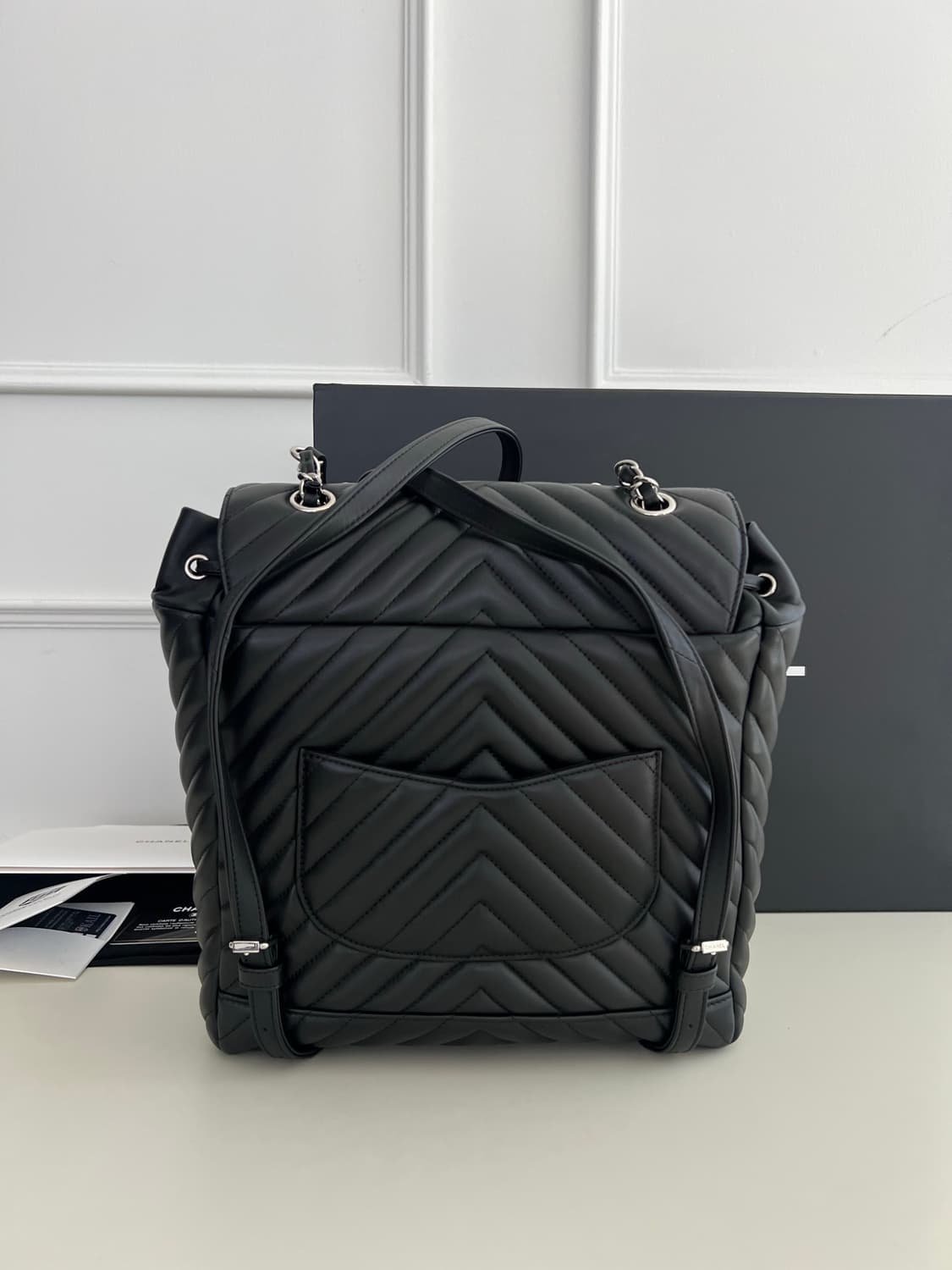 샤넬 어반 스피릿 쉐브론 백팩 램스킨 상품이미지3