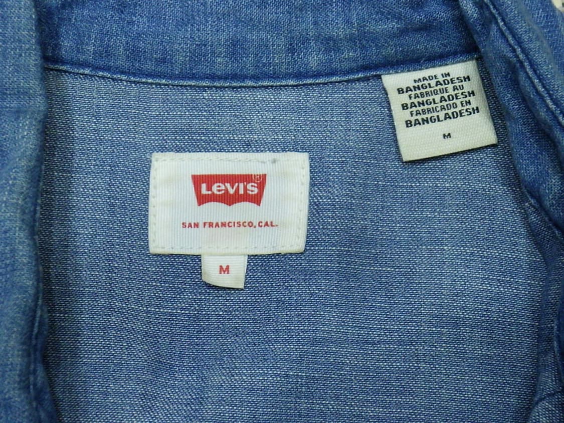(M/95) 리바이스 Levis 남성 청 데님 포켓 남방 상품이미지7