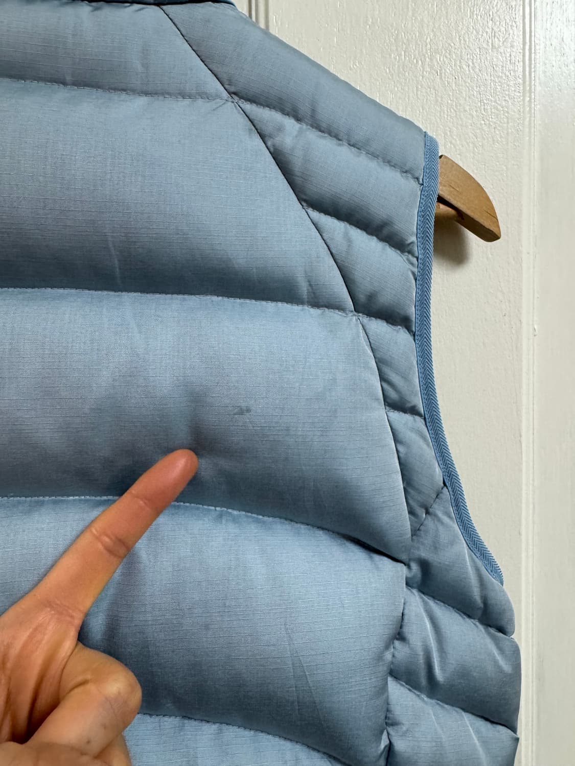 파타고니아 Patagonia 하늘색 구스다운 패딩 조끼 베스트 상품이미지7