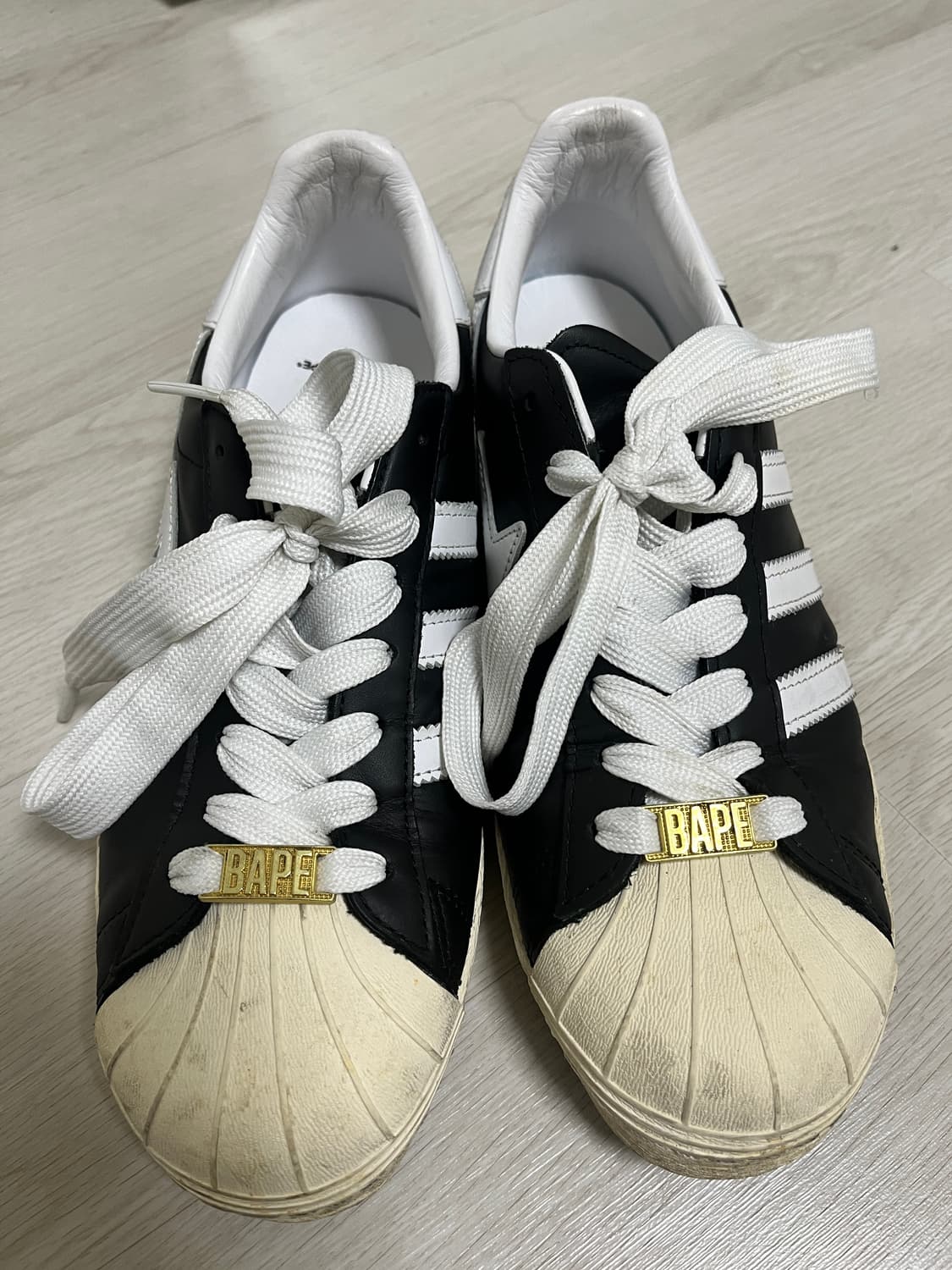 베이프 슈퍼스타 80s 코어블랙 상품이미지2