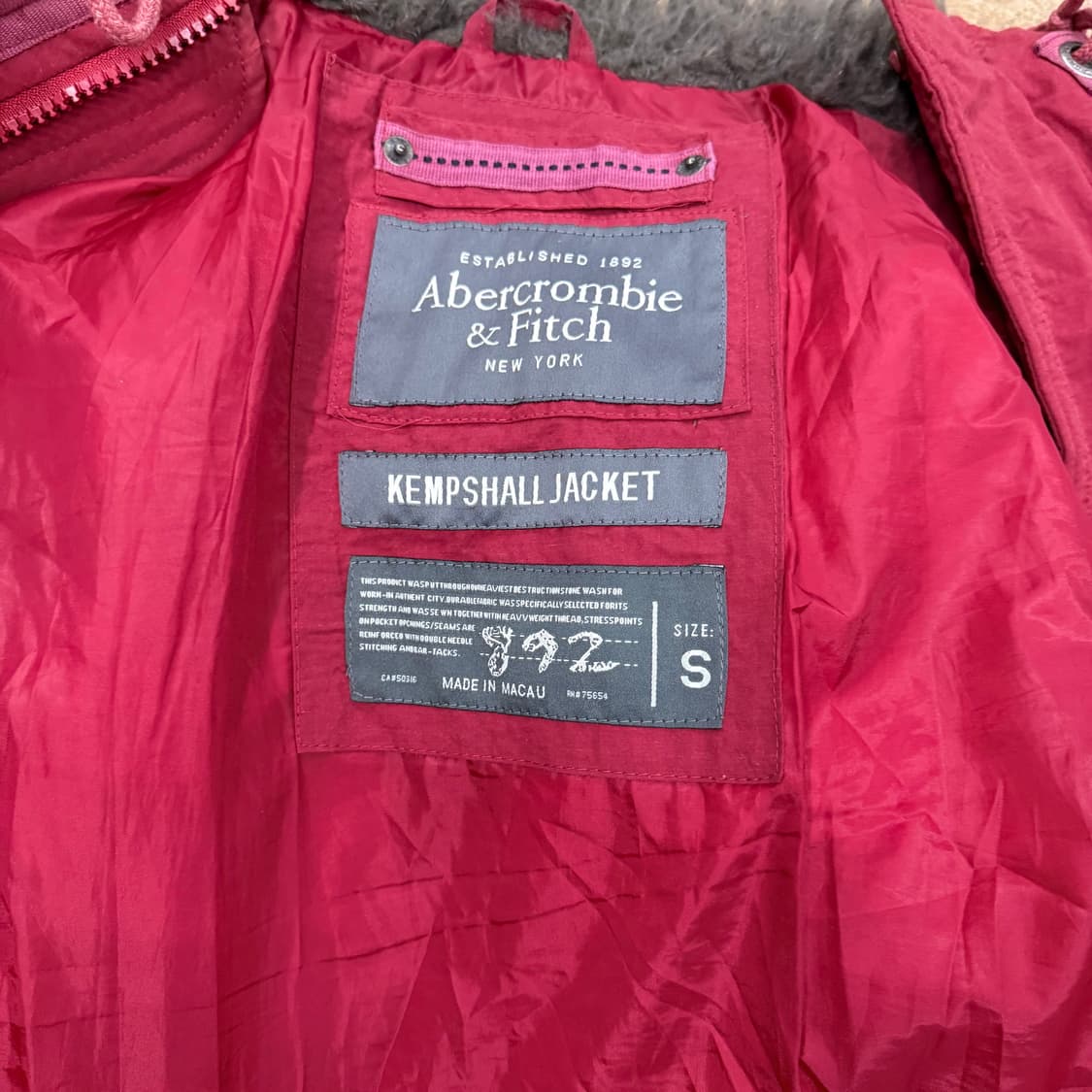 [정품/S] 아베크롬비 뉴욕 후드다운패딩 b10 상품이미지5