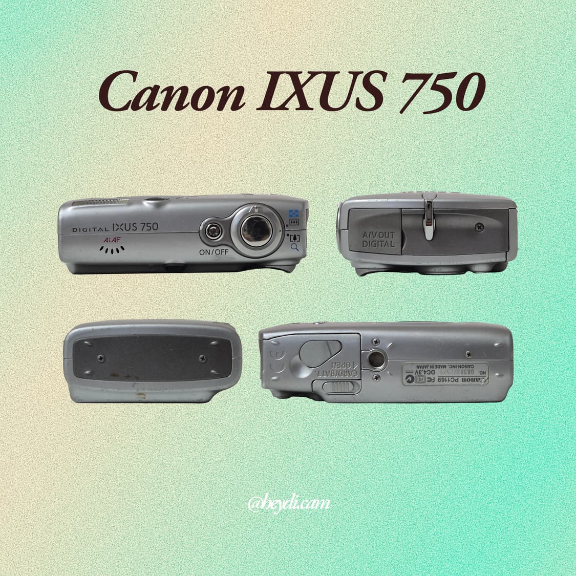 (아일릿 원희) 캐논 ixus750 IXY700 실버 상품이미지3