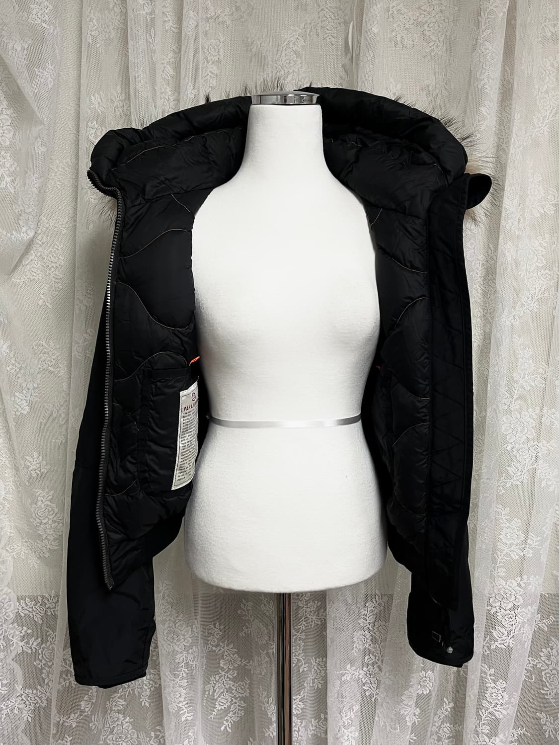 XS) 21FW 파라점퍼스 고비 패딩 점퍼 블랙 상품이미지6