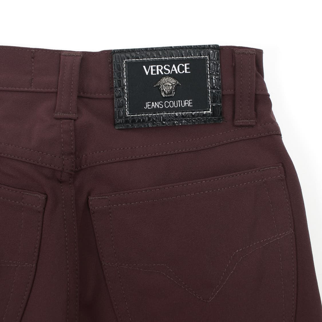 베르사체 VERSACE 빈티지 버건디 브라운 팬츠 상품이미지1