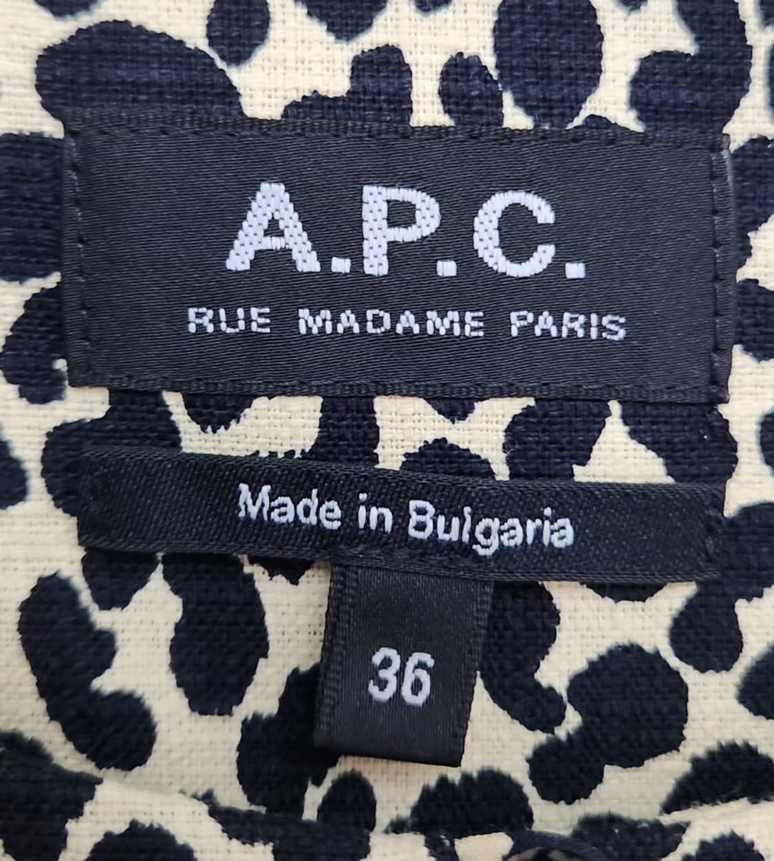 [A.P.C 아페쎄] 90 55 여 레오파드원피스 반팔원피스 상품이미지3