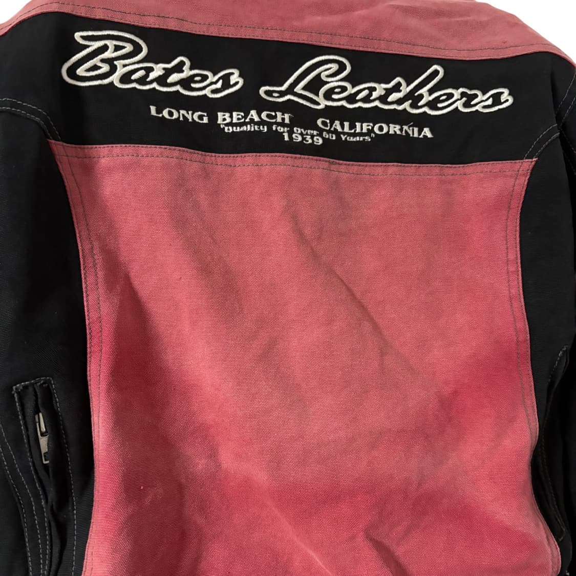 bates leathers 베이츠 레드 코튼 바이커 자켓 L 상품이미지4