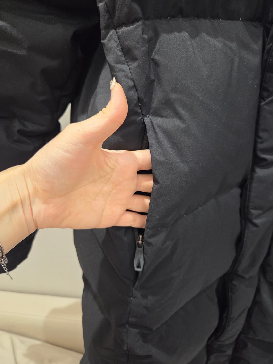 스파이더 롱 패딩 상품이미지4