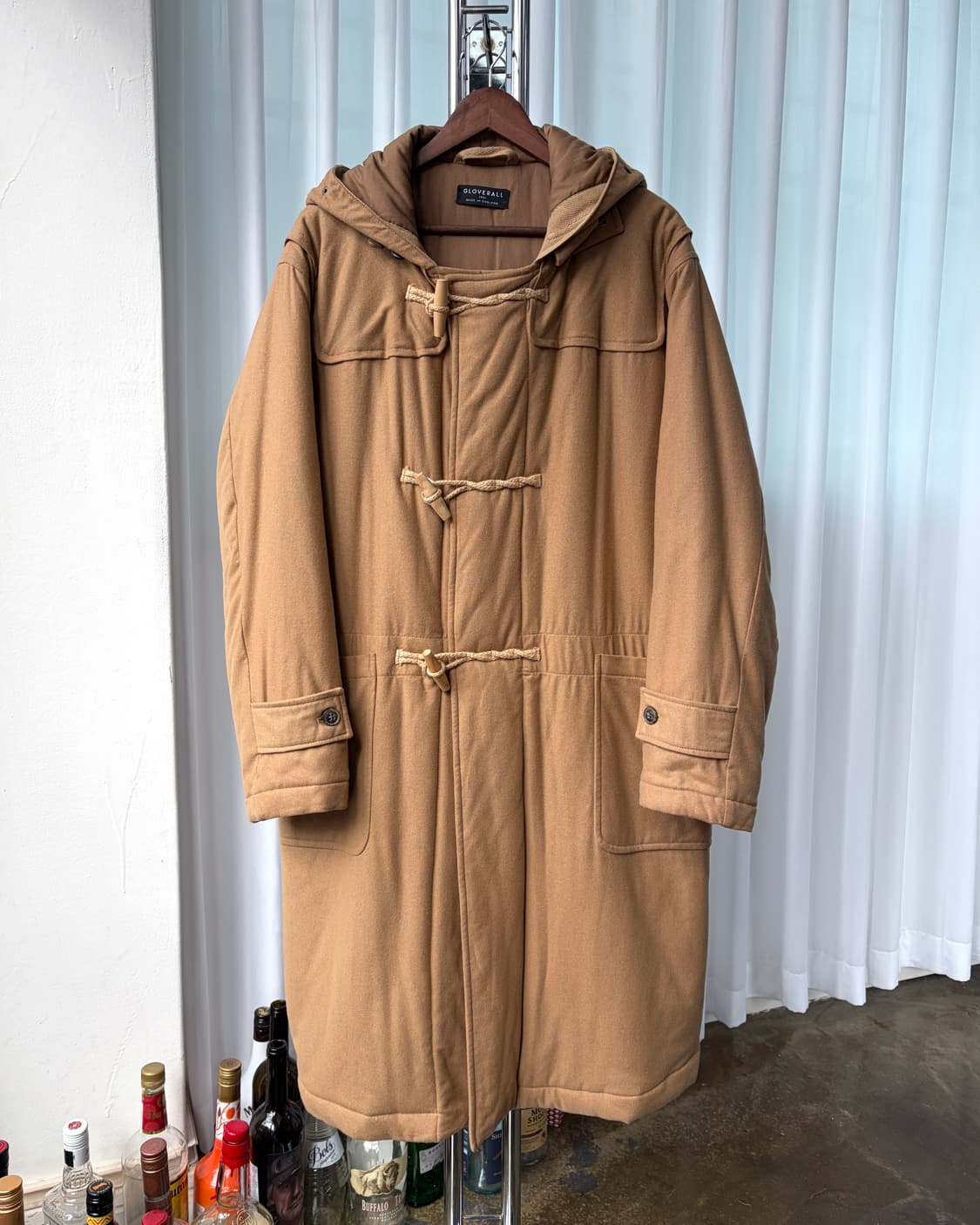 [S-M]글로버울 GLOVERALL 패디드 울 캐시미어 더플코트 상품이미지1