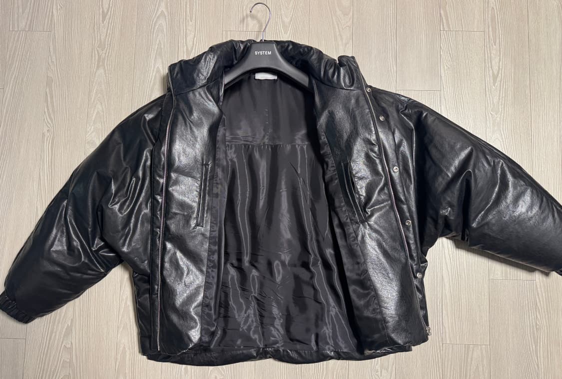 시스템옴므 / 23FW 레더 구스 다운 점퍼 / 100 상품이미지5