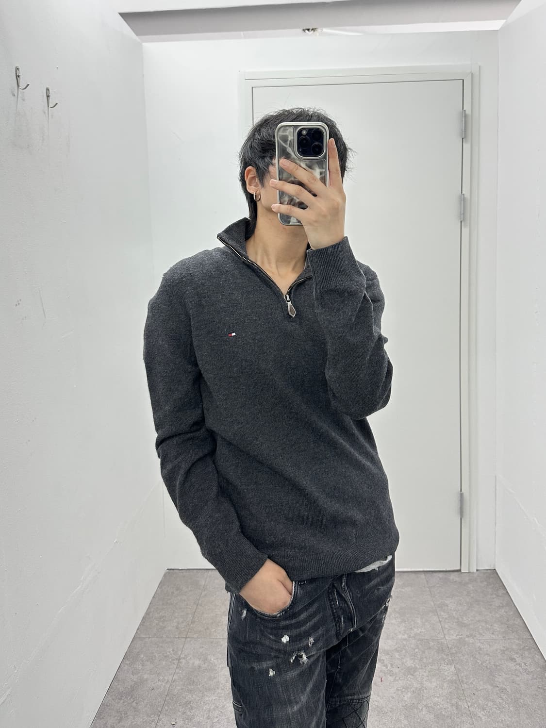 TOMMY HILFIGER lambswool knit zip up 상품이미지1